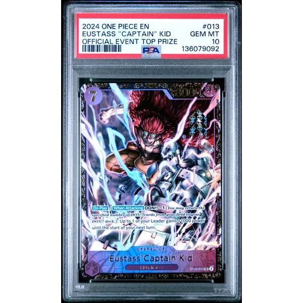 Eustass « Captain » Kid Offline Event Top Prize ST10-013 – PSA 10