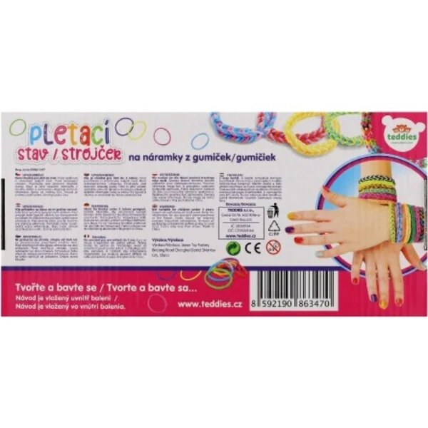 Fabriquez votre propre bracelet - élastiques 600pcs + outils + métier à tisser pour bracelets, 27x13