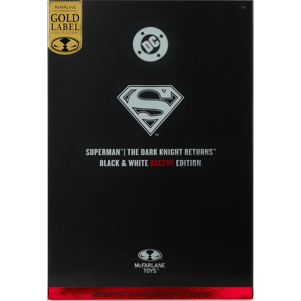 Figurine McFarlane DC Multiverse Superman (The Dark Knight Returns) Édition Accent Noir & Blanc