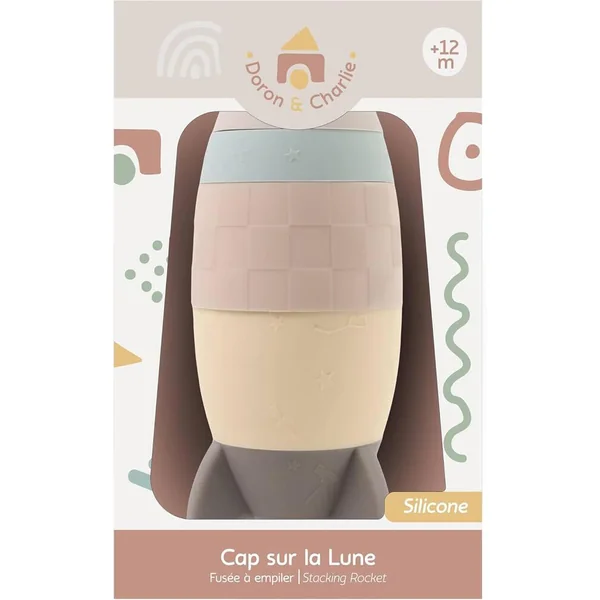 FUSEE 5 ETAGES EN SILICONE - 20 CM