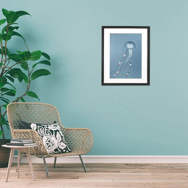 GBEYE - TIRAGE ENCADRE "WE CAME HOME SMILING PAR MAARTE" (40X50CM) X2