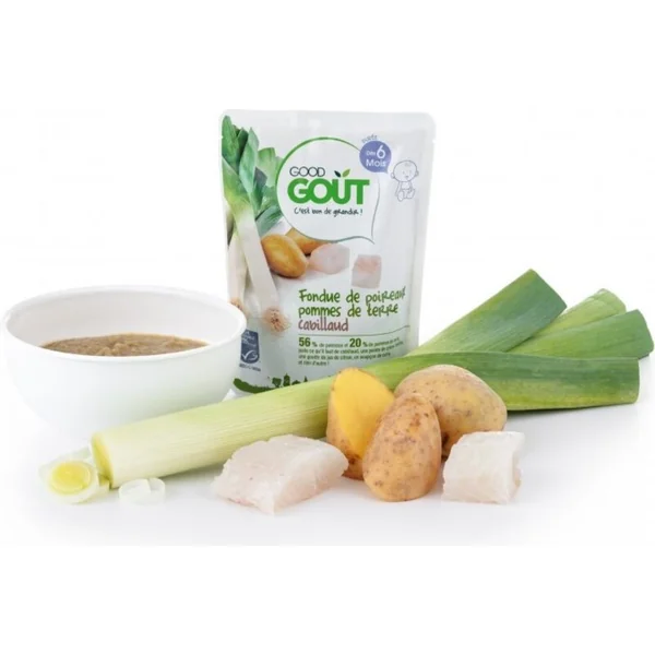 GOOD GOUT BIO Poireaux avec pommes de terre et cabillaud 190 g