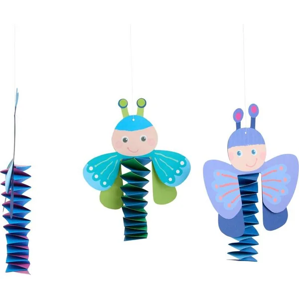 Haba Craft Kit Kit créatif Premiers pliages Insectes et Papillons décoration suspendue