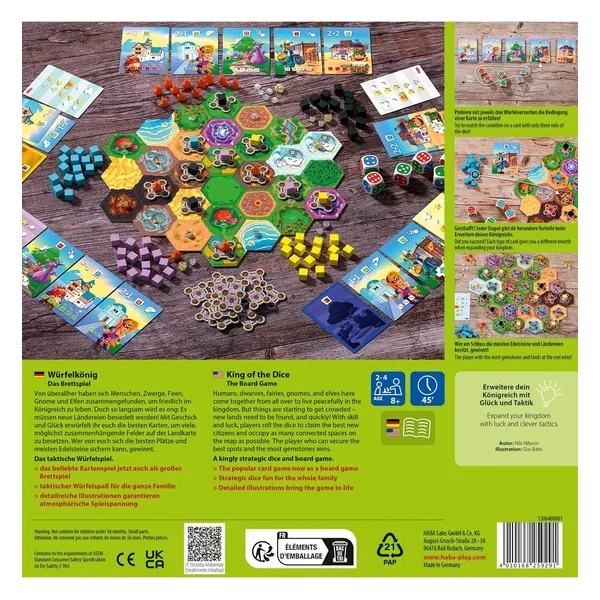 Haba Jeu de société familial Roi des dés - grande version de table à partir de 8 ans