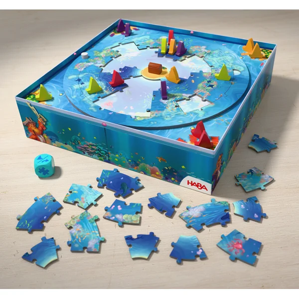 Haba Jeu et Puzzle 2 en 1 Tourbillon marin à partir de 6 ans