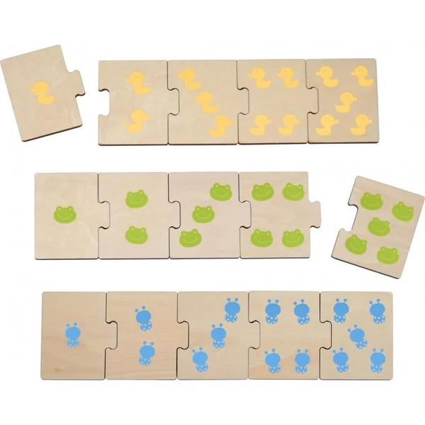 Haba Puzzle en bois pour apprendre et associer les activités quotidiennes 15 pcs