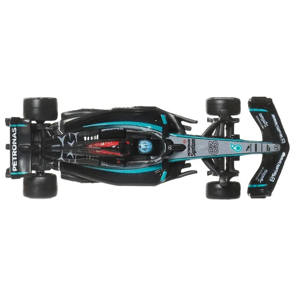 HOT WHEELS - VEHICULE FORMULE 1 1/64 MERCEDES-GEORGE RUSSEL #63