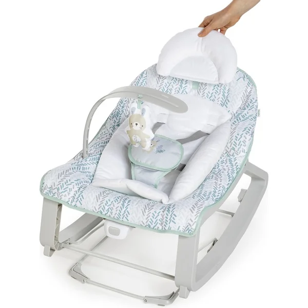 INGENUITY Balancelle vibrante 3 en 1 Keep Cozy Spruce 0m+, jusqu'à 18 kg