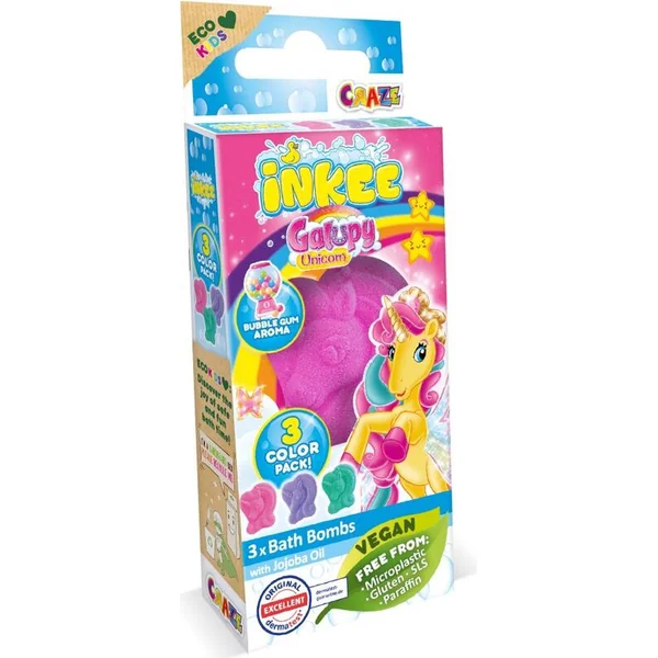 INKEE - Mini emballage de bombe effervescente - Unicorn Galupy