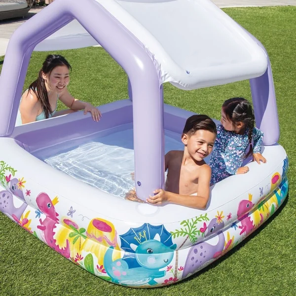 Intex piscine gonflable pour enfants Aquarium avec auvent 57470, 157×157×122 cm