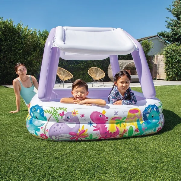 Intex piscine gonflable pour enfants Aquarium avec auvent 57470, 157×157×122 cm