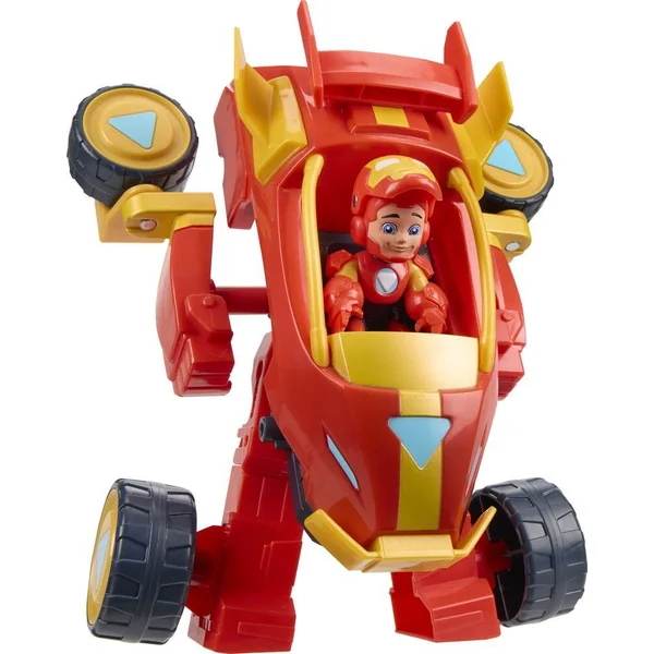 IRON MAN AND HIS AWESOME FRIENDS - FIGURINE ARMURE ET VEHICULE 2-EN-1 - IRON MAN