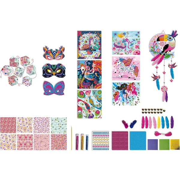 Janod Atelier Ensemble créatif XXL avec de nombreuses activités Ensemble Maxi