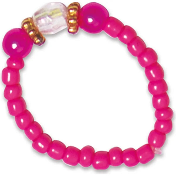 Janod Atelier Kit Créatif Fabrication de Bijoux Bagues Perles 10 pcs