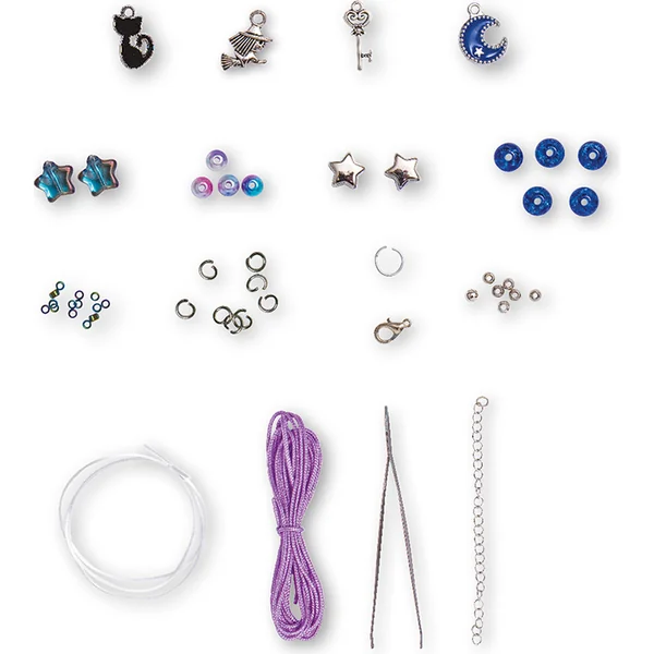 Janod Atelier Kit créatif Fabrication de bijoux École magique 6 pcs