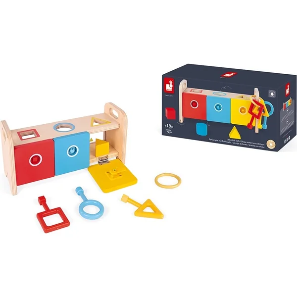 Janod insertion et tri avec clés et serrures série Montessori