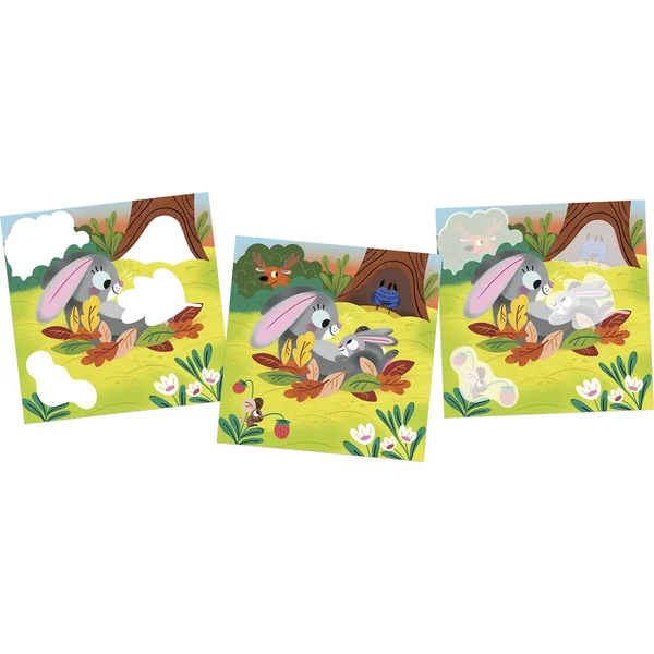 Janod My arts&crafts Mini Coloriages Velours Animaux Gourmands à partir de 18 mois