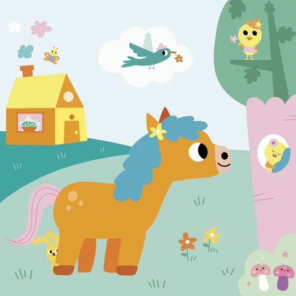 Janod My arts&crafts Mini Coloriages Velours Ferme à partir de 18 mois