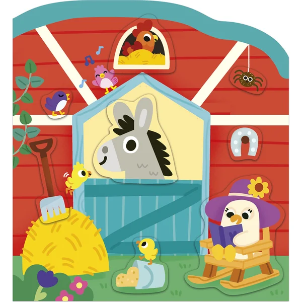 Janod Stickers Autocollants Ferme 70 pcs à partir de 3 ans