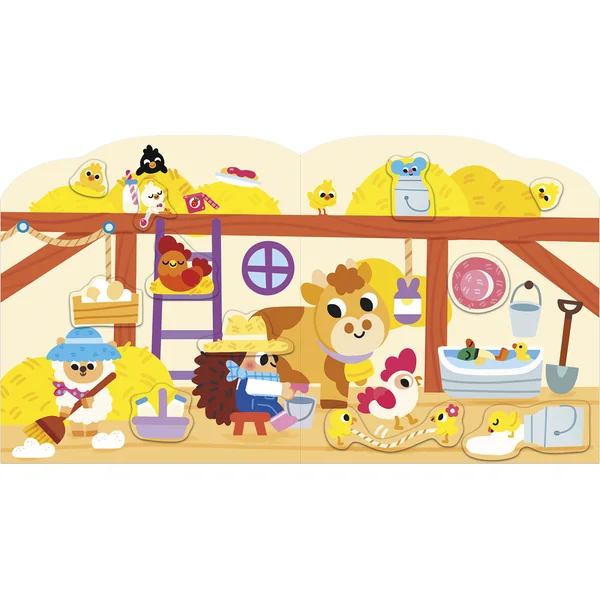 Janod Stickers Autocollants Ferme 70 pcs à partir de 3 ans