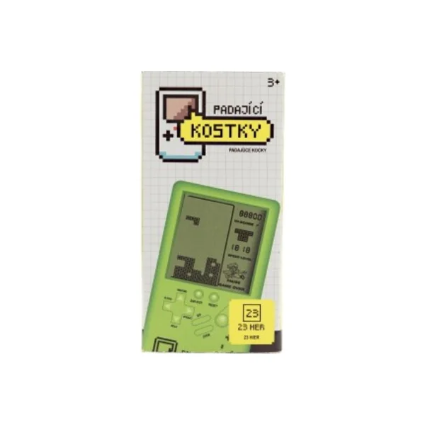 Jeu numérique Cubes tombants puzzle plastique 7x14cm vert à piles avec son