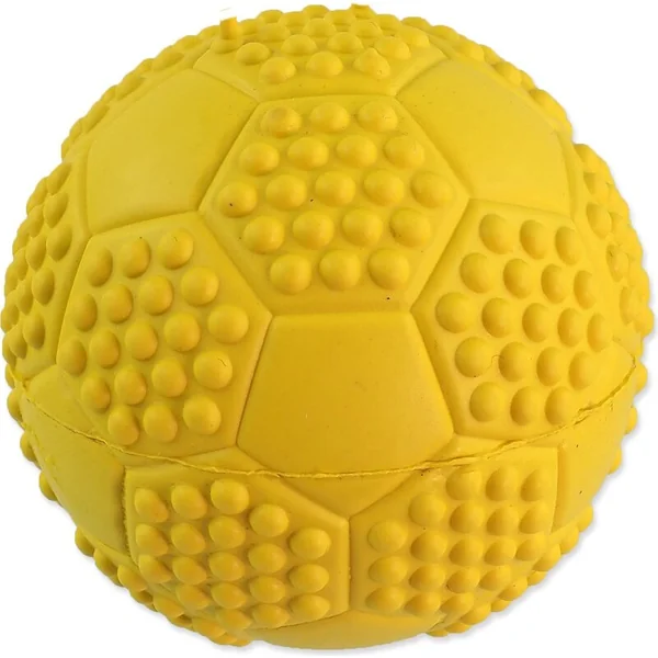 Jouet Dog Fantasy balle de football avec des pointes qui couine mélange de couleurs 7cm