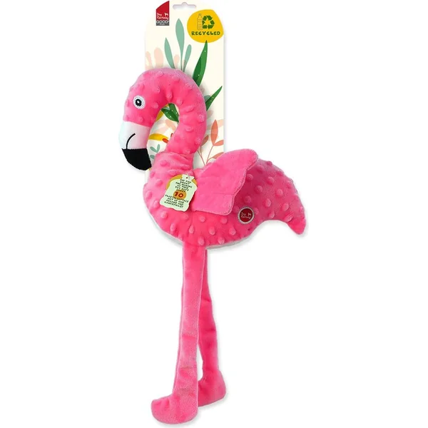 Jouet Dog Fantasy Recycled Toy flamant rose avec ailes bruissantes 49cm