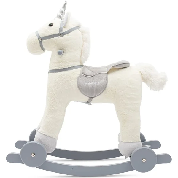 Jouet à bascule avec mélodie et roues Unicorn Baby Mix blanc