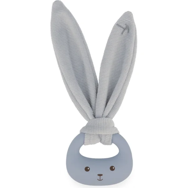 Kaloo Lapinoo Coffret cadeau pour bébé avec hochet, anneau de dentition et chaussons bleus