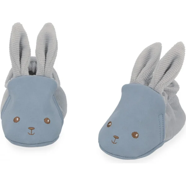 Kaloo Lapinoo Coffret cadeau pour bébé avec hochet, anneau de dentition et chaussons bleus