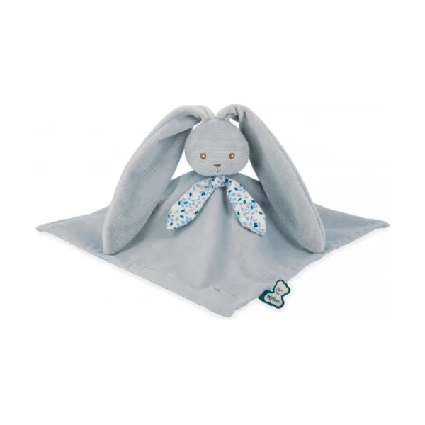 Kaloo Lapinoo Peluche câlin pour bébé Lapin aux longues oreilles bleu 30 cm