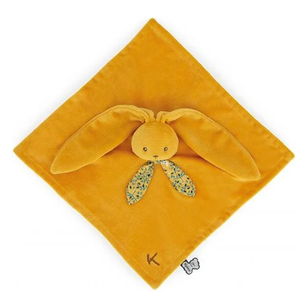 Kaloo Lapinoo Peluche câline pour bébé Lapin aux longues oreilles ocre 30 cm