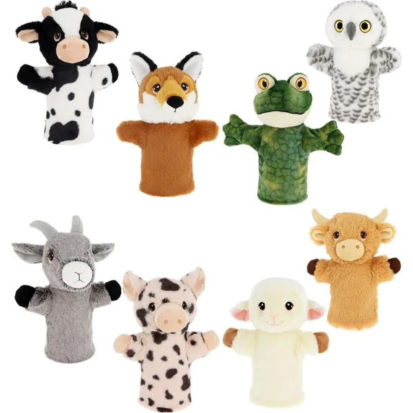 Keel Toys SE3077-3 Keeleco Vache de montagne - marionnette en peluche écologique 27 cm