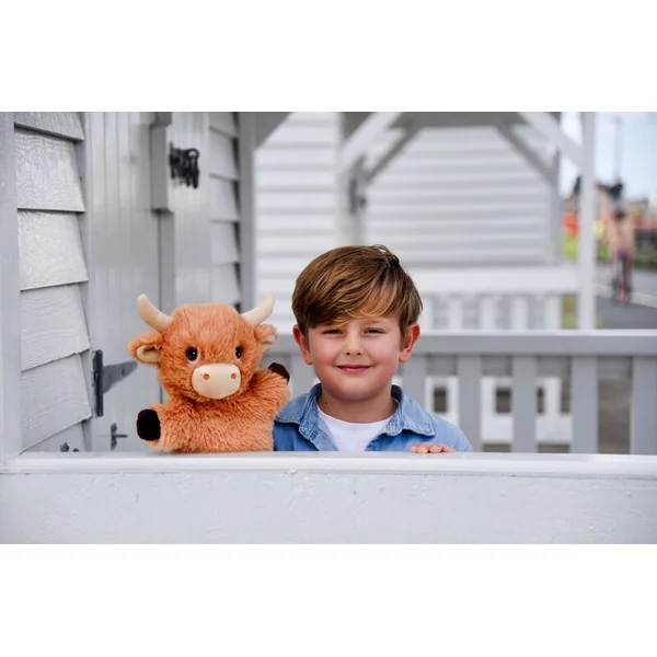 Keel Toys SE3077-3 Keeleco Vache de montagne - marionnette en peluche écologique 27 cm