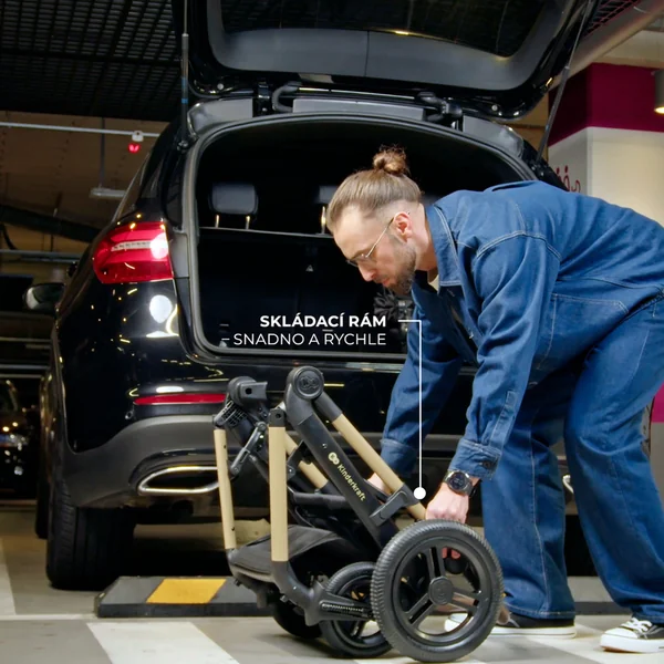 KINDERKRAFT Poussette combinée 3 en 1 Moov 2 XL Air Grey