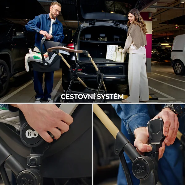 KINDERKRAFT Poussette combinée 3 en 1 Moov 2 XL Air Grey