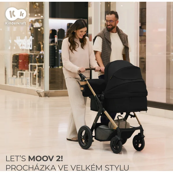 KINDERKRAFT Poussette combinée 3 en 1 Moov 2 XL Air Grey