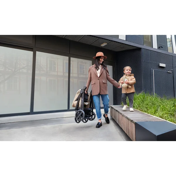 KINDERKRAFT Poussette combinée 3 en 1 Newly Sand beige + Mink PRO