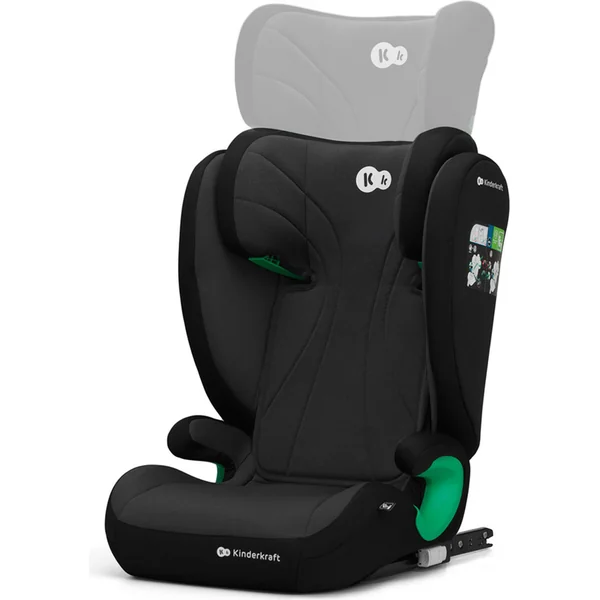 KINDERKRAFT Siège auto Junior Fix 2 100-150 cm Graphite Black