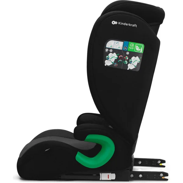 KINDERKRAFT Siège auto Junior Fix 2 100-150 cm Graphite Black
