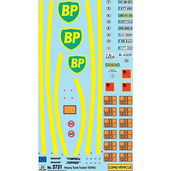 Kit de modèle remorque 3731 - REMORQUE DE CHAR LOURD "TOPAS" (1:24)