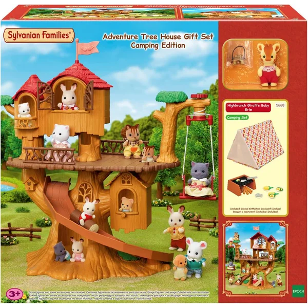 LA CABANE DANS LES ARBRES ET LE SET DE CAMPING -SYLVANIAN VACANCES
