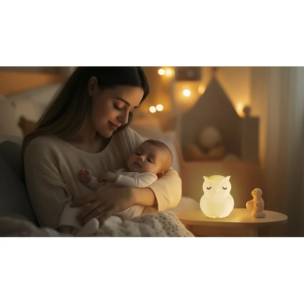 Lampe de nuit LED en silicone avec musique taille L, Lapin