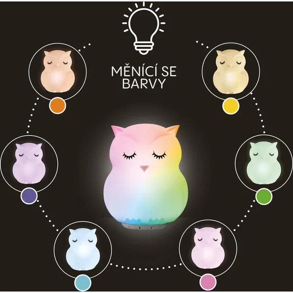 Lampe de nuit LED en silicone avec musique taille L, Lapin