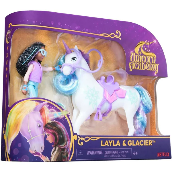L'ECOLE DES LICORNES - COFFRET LICORNE GLACIER ET POUPEE LAYLA