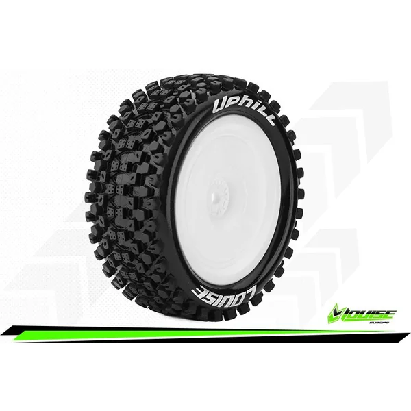 Louise RC Pneus + Jantes E-UPHILL - Buggy 1/10 X-Ray - XB-4 - Schumacher - RC10B74 - Kyosho - Lazer ZX - Hex 12mm - LR-T3279SWKR