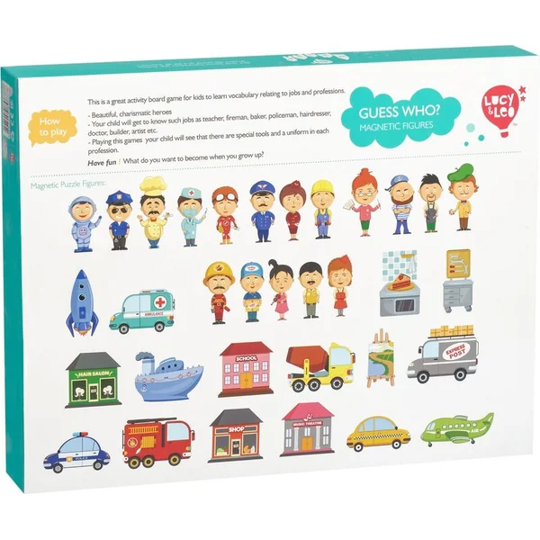 Lucy & Leo 178 Devineras-tu mon métier ? - jeu magnétique dans une valise