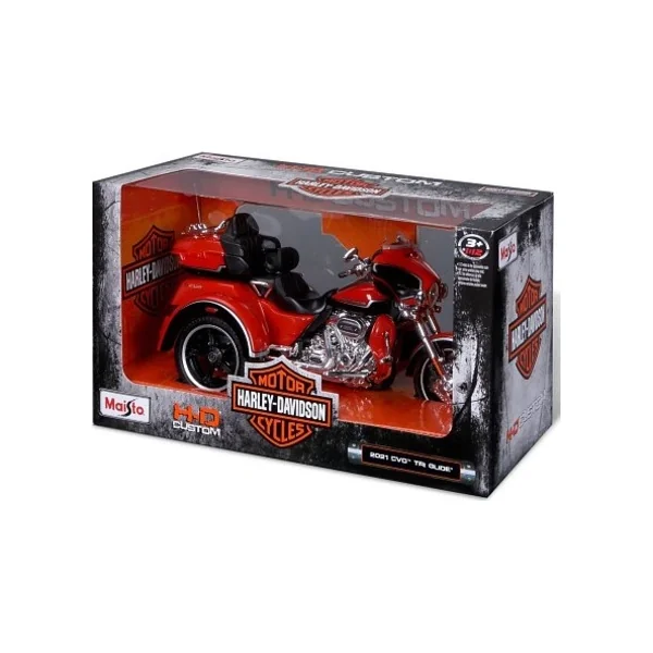 Maisto - H-D Trikes - 2021 CVO Tri Glide, métal orange, 1:12