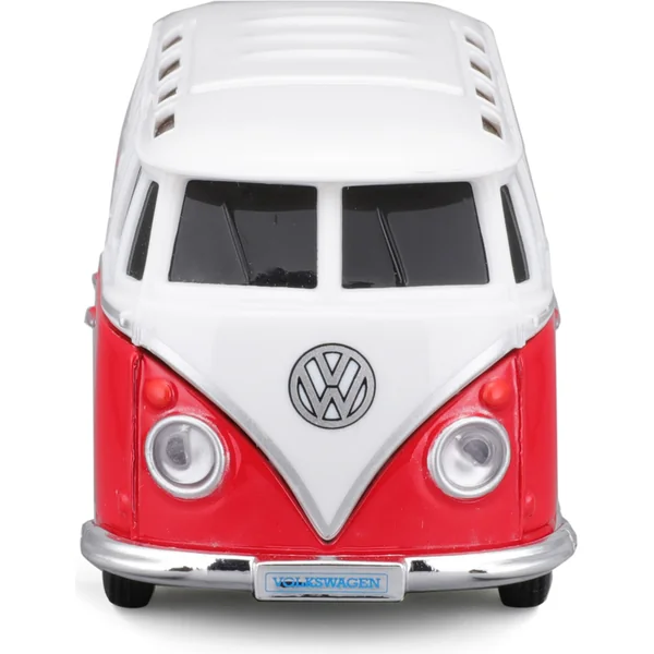 Maisto RC - DIE-CAST METAL avec lumières, Volkswagen Van Samba, 1:41, 2,4 GHz, USB, XTR, Blu