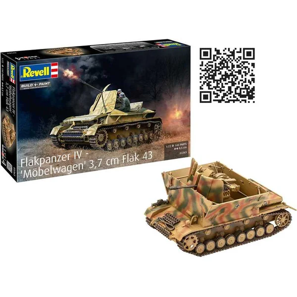 Maquette en plastique militaire 03363 - Flakpanzer IV "Möbelwagen" 3.7cm Flak 43 (1:72)
